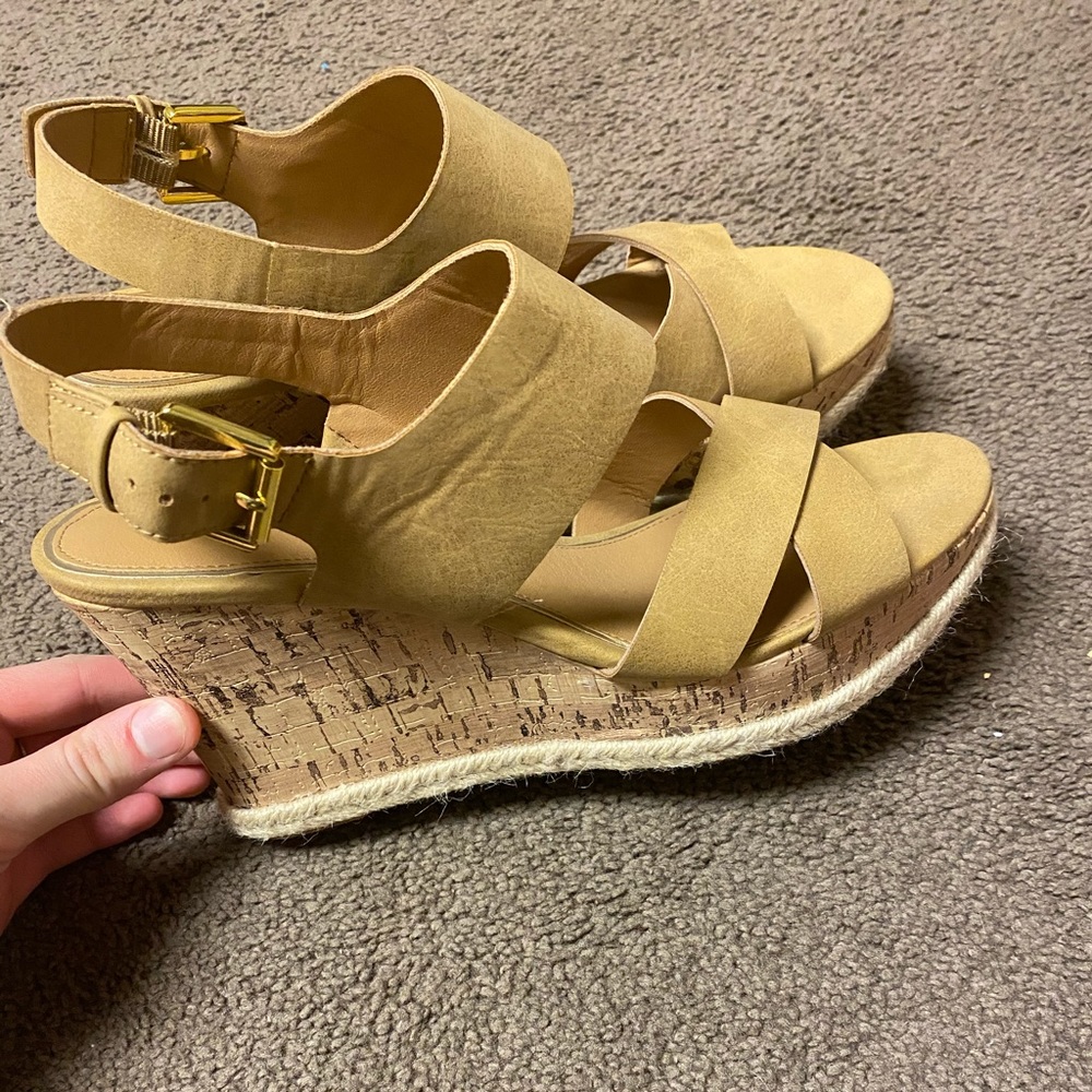 Tan wedges
